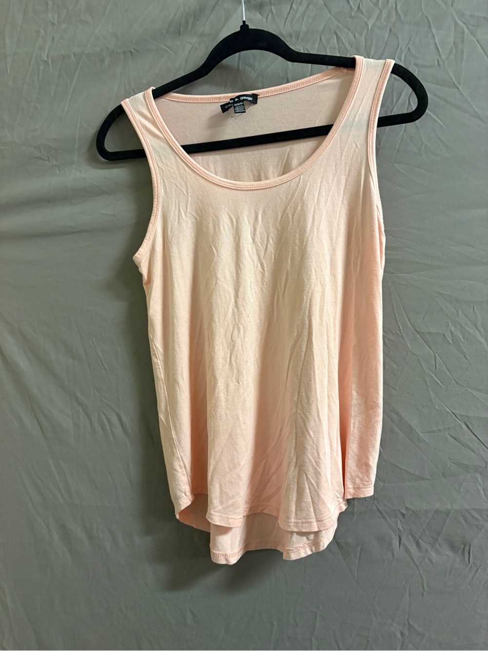 Cable & Gauge Pale Pink Scoop Neck Tank